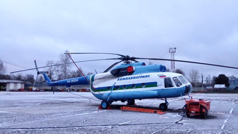 В "Комиавиатранс" прибыл очередной отремонтированный вертолёт
