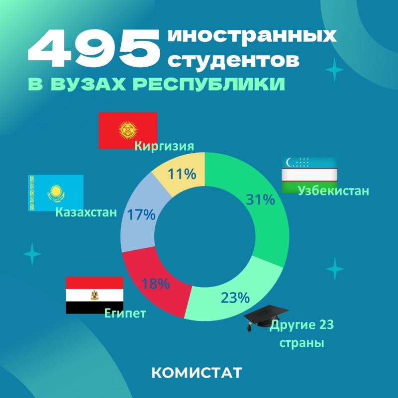 В Коми по программам высшего образования обучаются полтысячи иностранных студентов 