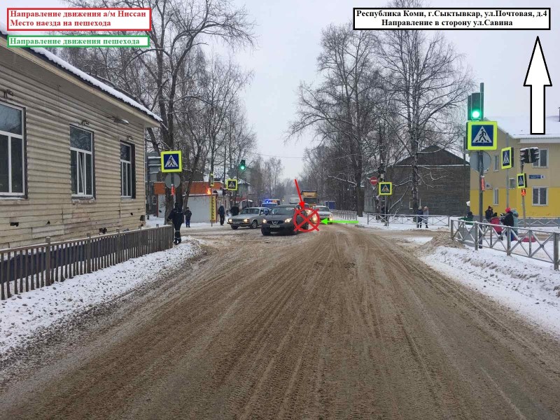 На дорогах Коми за сутки под колеса авто попали три человека
