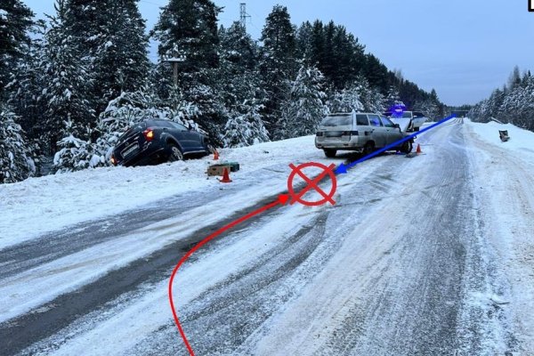 Под Сосногорском при обгоне водитель SsangYong врезался в ехавший навстречу ВАЗ