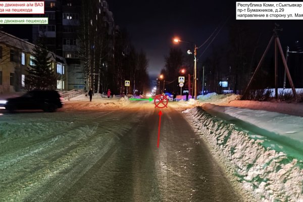 В Эжве начинающий водитель ВАЗа сбил на переходе женщину