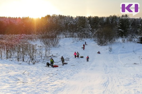 Погода в Коми 15 января: небольшой снег, гололед, -22...-24°С