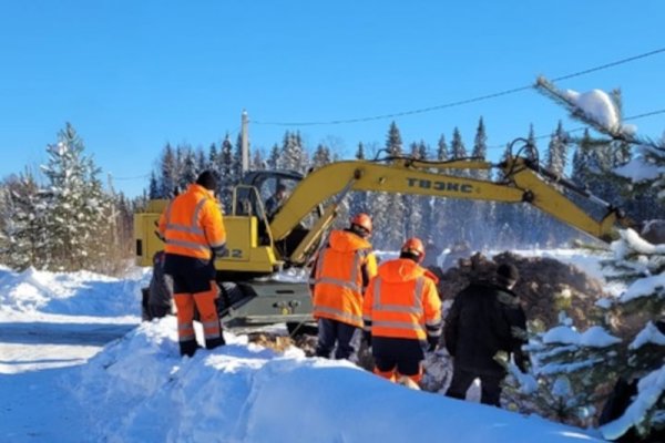 В Усть-Вымском районе на месте прорыва водопровода завершены аварийные ремонтные работы