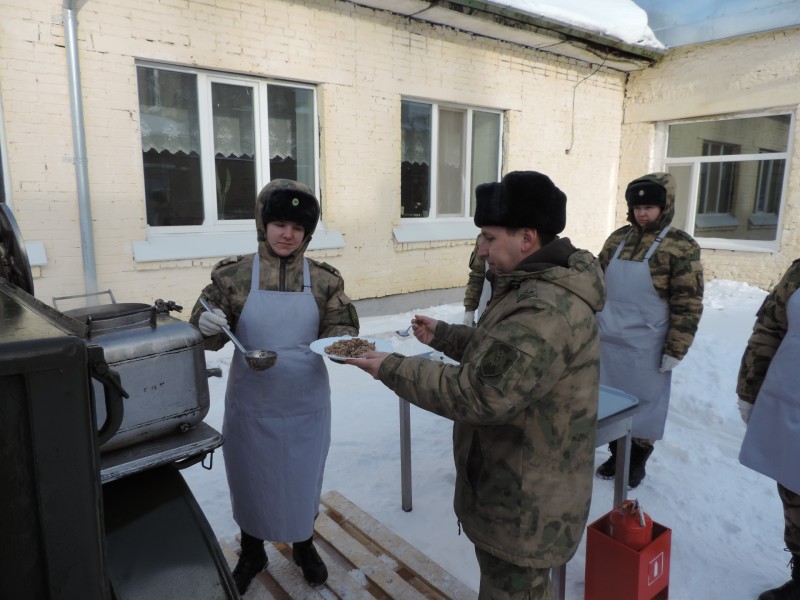 В Центре подготовки личного состава Северо-Западного округа Росгвардии выбрали лучших специалистов продовольственной службы тыла