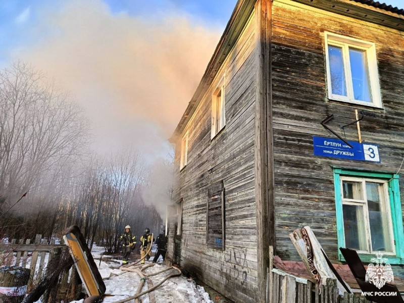 На пожаре в Эжве пострадали два человека