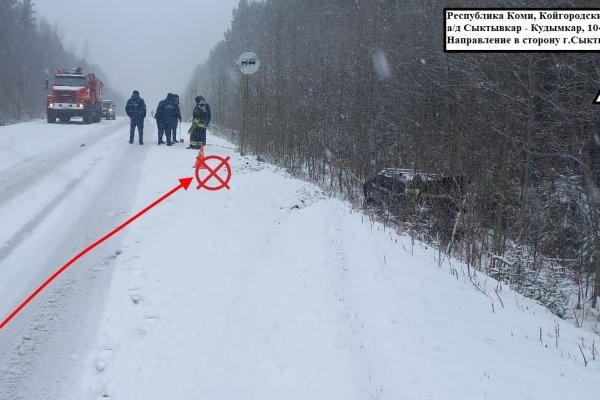 На дорогах Коми два водителя авто опрокинулись в кювет