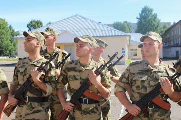 Центр подготовки личного состава Северо-Западного округа Росгвардии в Сыктывкаре пополнился призывниками