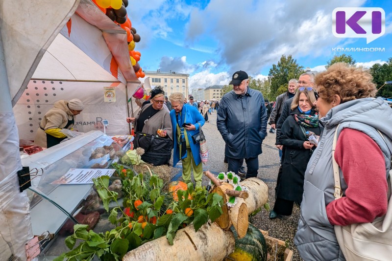 В Сыктывкаре на ярмарке "Урожай-2024" представили мясные деликатесы, соленья, мед, местные овощи и саженцы