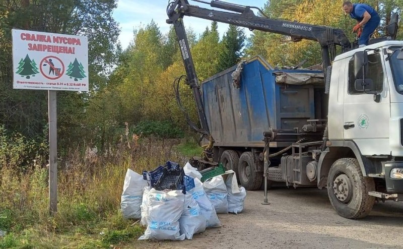 В Сыктывдине частично ликвидировали несанкционированную свалку