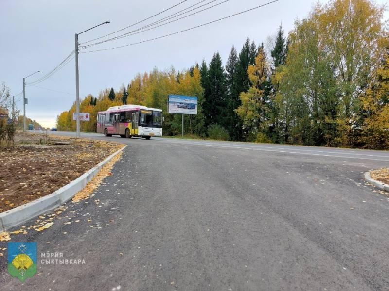 В сыктывкарском ЖК "Атлантида" обустраивается конечная автобусного маршрута 1м