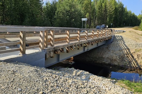 В Койгородском районе ввели в эксплуатацию мост через р. Ибань
