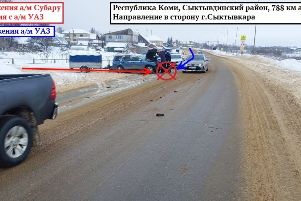 В Сыктывдинском районе водитель Subaru не уступил дорогу 