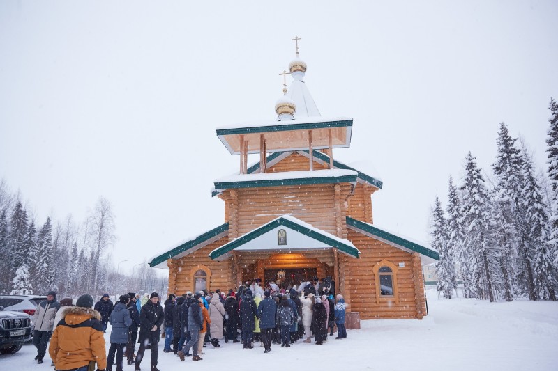 При поддержке компании "Газпром" в Республике Коми построен новый храм

