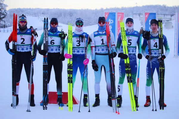 Олеся Гамулина и Степан Зиняк - победители в спринте свободным стилем