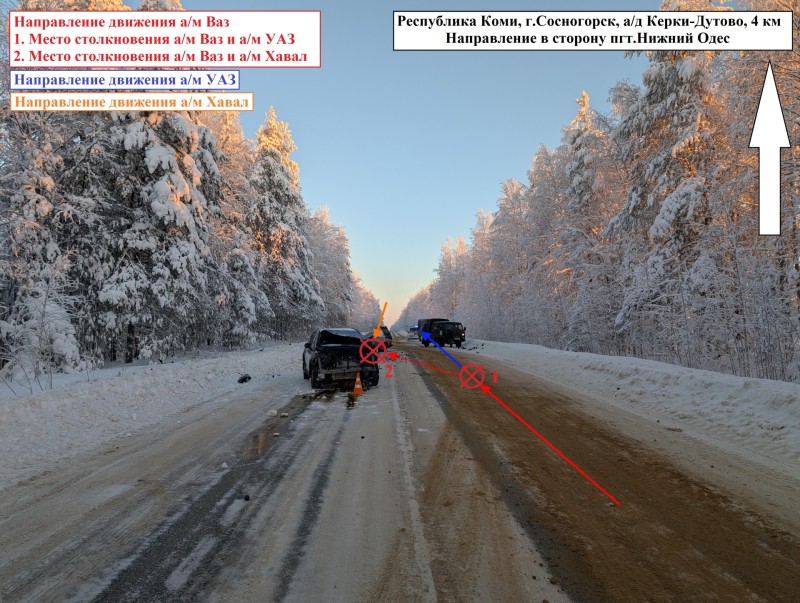 Под Сосногорском пенсионер на "семерке" спровоцировал двойное ДТП с тремя пострадавшими