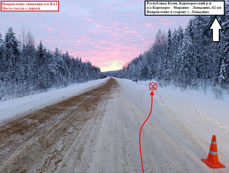 В ДТП под Корткеросом из-за водителя без прав травмированы три пассажира, в том числе несовершеннолетняя