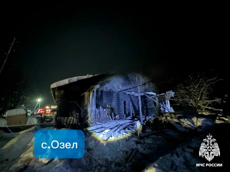 На пожаре в Сыктывдинском районе погиб человек 