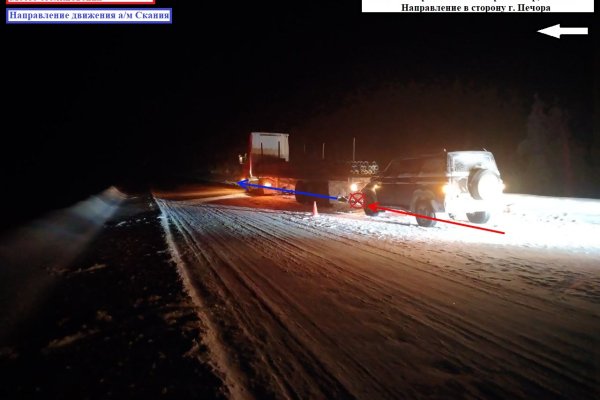 В Сосногорске УАЗ догнал большегруз 