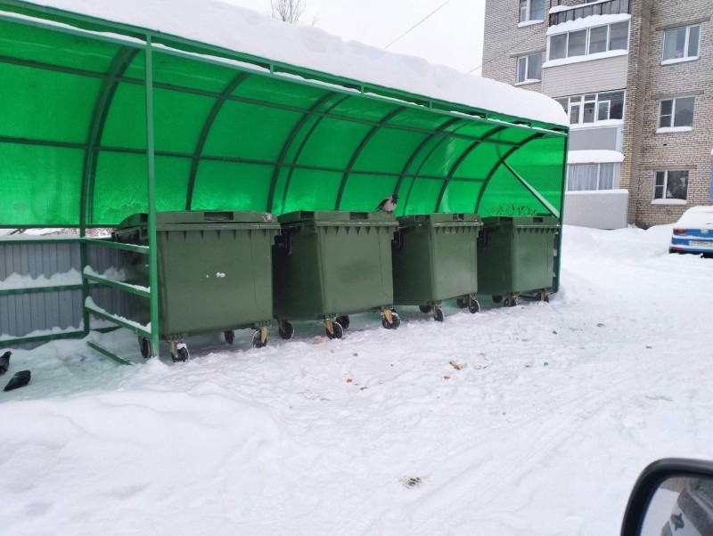 В Троицко-Печорске после вмешательства прокуратуры оборудовали новые контейнерные площадки для сбора мусора

