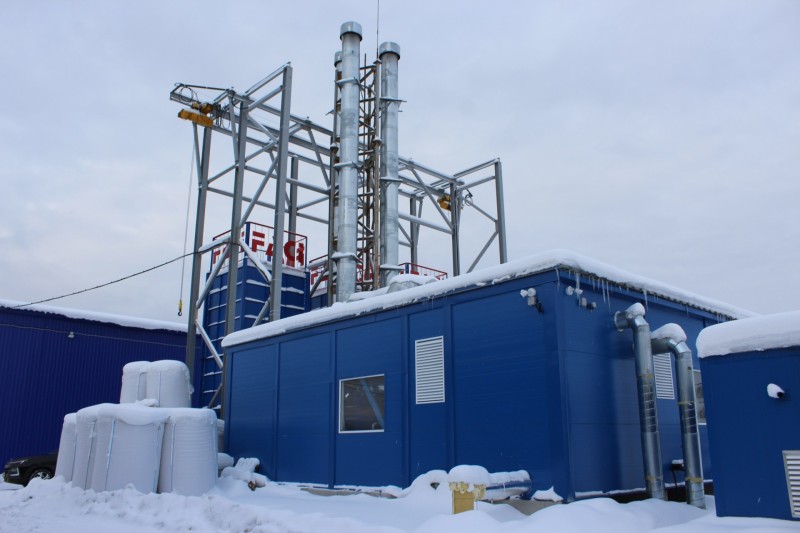 В Прилузском районе завершен монтаж оборудования двух пеллетных блочно-модульных котельных

