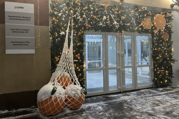 Сыктывкарский ЛПК признан победителем конкурса новогоднего оформления территории