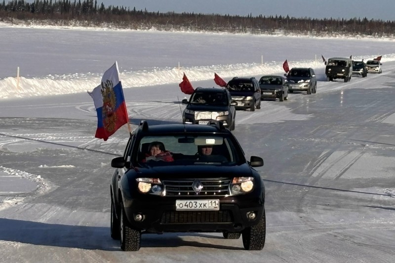 Между Ижмой и Усть-Цильмой проложили "Северный путь": в Коми прошел автопробег памяти оленно-лыжных батальонов