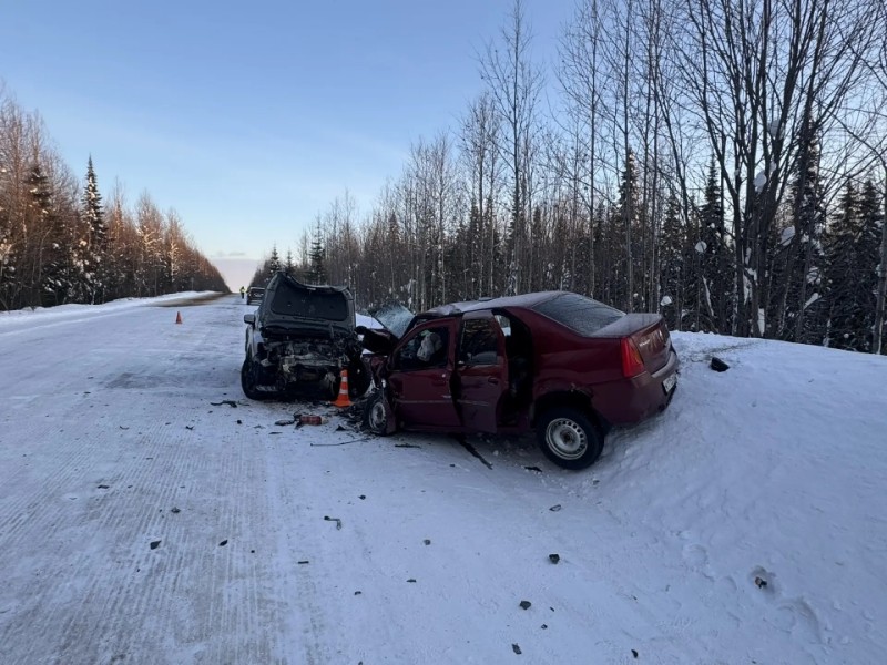Под Сосногорском произошло смертельное ДТП, два человека погибли