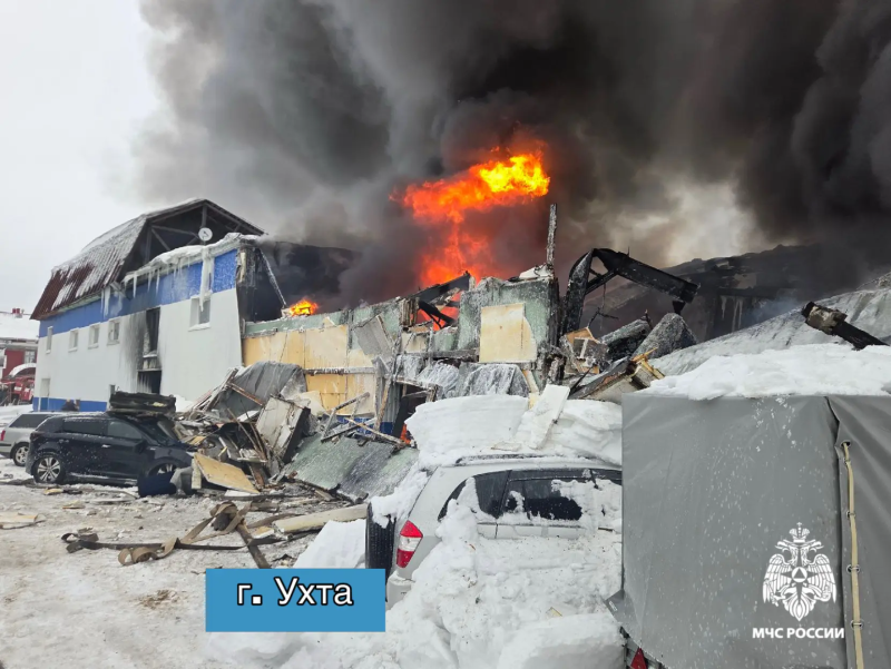 Причиной пожара на СТО в Ухте стала неисправность электрооборудования