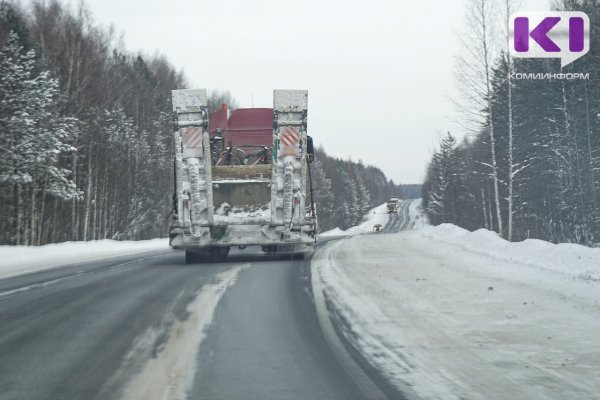 В Усть-Вымском районе столкнулись большегрузы