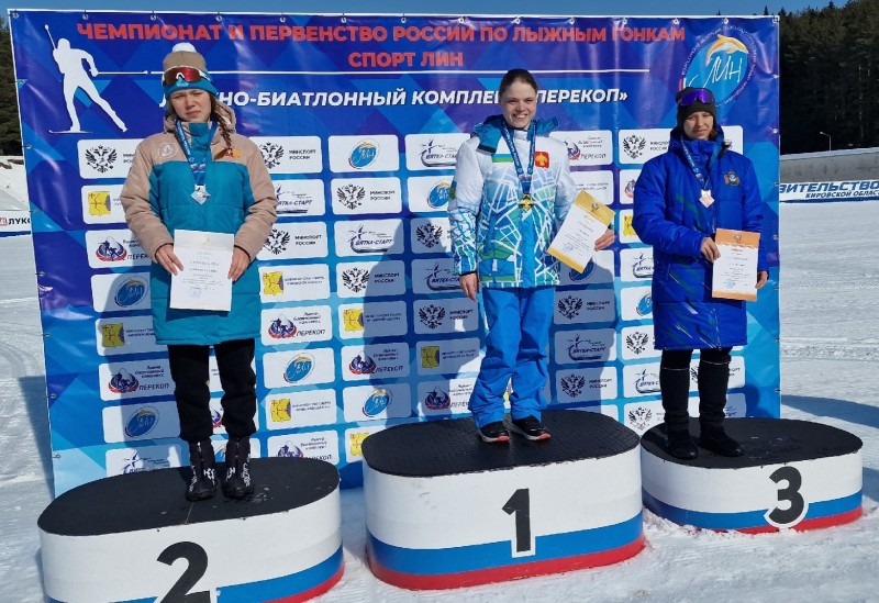 Ирина Губер завершила чемпионат России по лыжным гонкам (спорт ЛИН) абсолютной чемпионкой