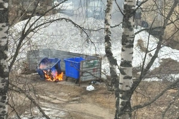 В Коми участились пожары на контейнерных площадках