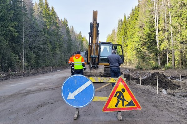 На дороге к Дырносским дачам начались ремонтные работы