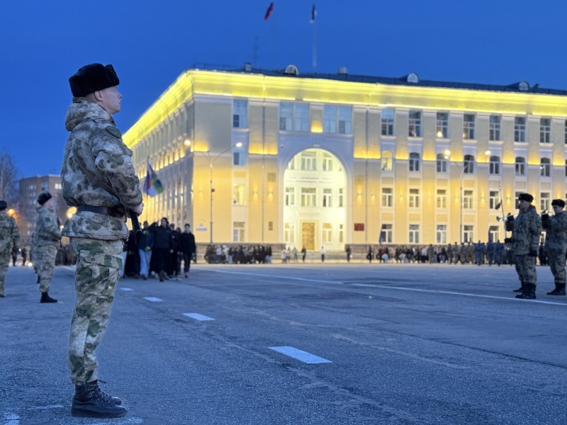 В Сыктывкаре военнослужащие Росгвардии готовятся к торжественному шествию в честь 81-й годовщины Победы 
