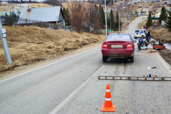 В Усть-Цилемском районе 76-летний пенсионер на Daewoo Nexia протаранил мотоблок