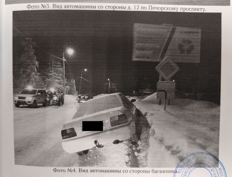 Жительница Печоры угнала такси и застряла в сугробе